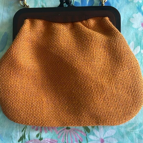 Walborg Made In Italy Vintage Purse - Woven Kisslock Plastic - Picture 2 of 12
